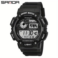 SANDA Men's Digital Sports Watch with Luminous Display