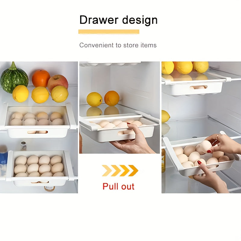 12 grid Refrigerator Storage Box Pull out Type Egg Box