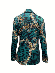 Casual Open Front Long Sleeve Blazer Women's Clothing