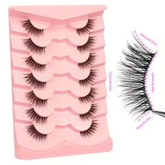 Cat Eyes Lashes Crisscross Half False Eyelashes Short Wispy Lashes