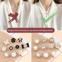 10pcs Silicone Shirt & Collar Non Slip Buckles Easy to Use