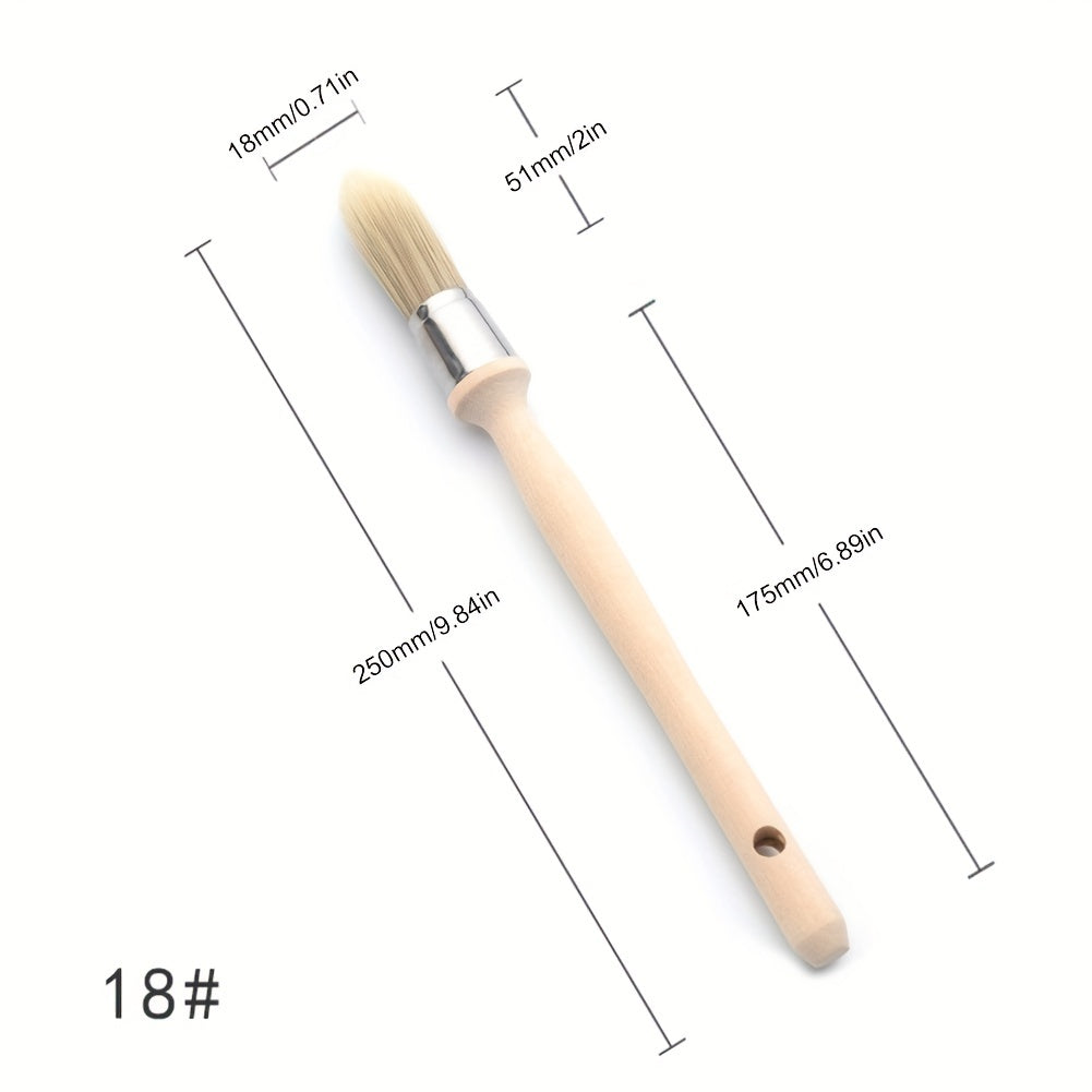1pc Trim Paint Brush 15 18 21 25mm Edge Painting Tool with Wood Handle