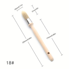 1pc Trim Paint Brush 15 18 21 25mm Edge Painting Tool with Wood Handle