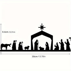 Iron Jesus Born Christmas Light Frame Wall Decoration Pendant