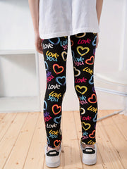 Leopard Print Girls Leggings Soft and Versatile All Seasons