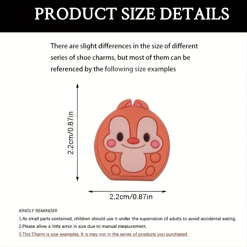 30pcs Animal Shoe Charms for Clogs Jigs Slides Sandals PVC Shoe Decorations