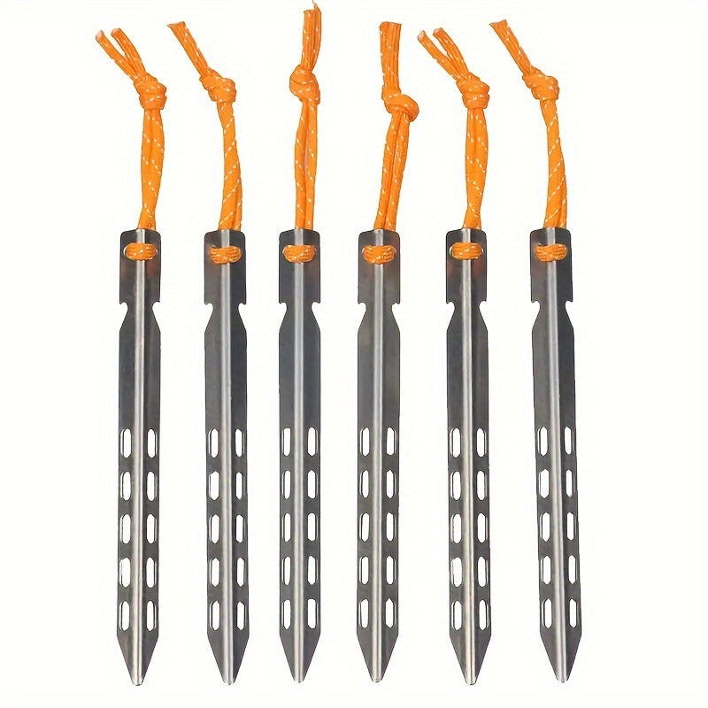 5pcs Titanium Tent Pegs Canopy Tarp Beach Pegs