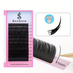 SeeJeen Ellipse Flat EyeLash Extensions Mix 8 16mm C D Curl Matt Mega Volume