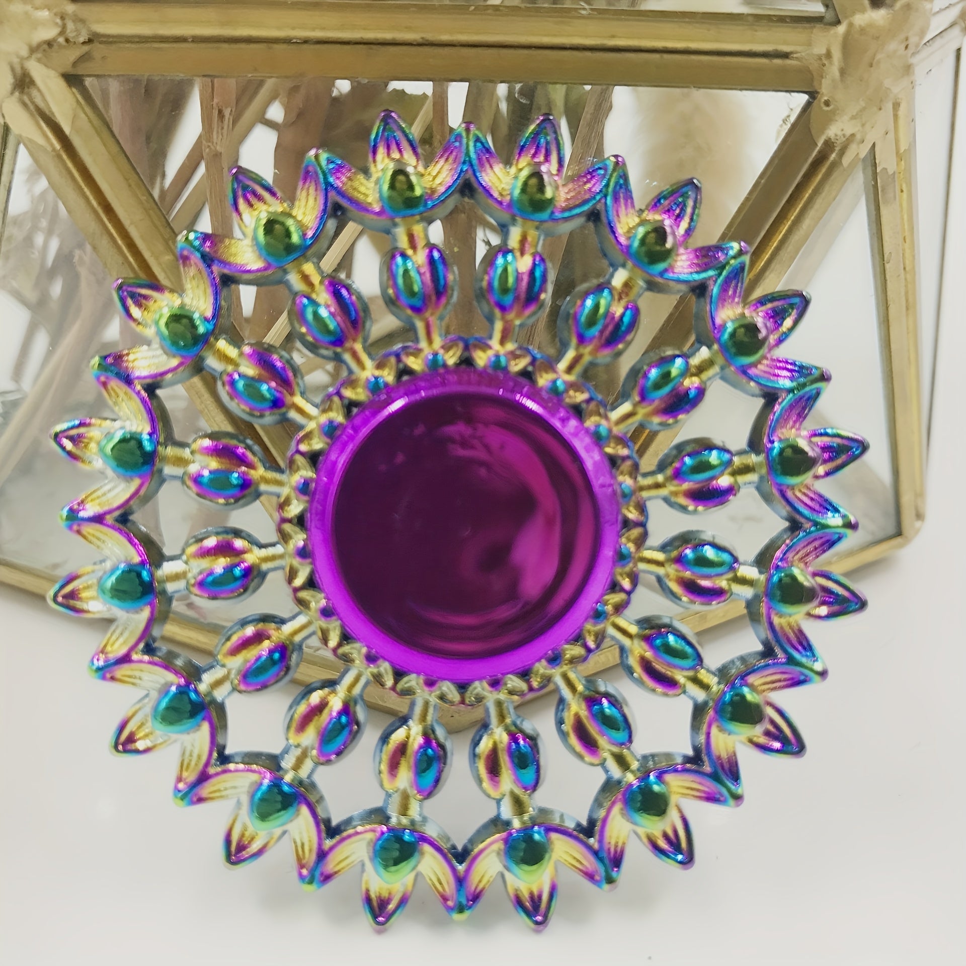 Colorful Zinc Alloy Fingertip Spinner Hand Spinner Finger Spinner Electroplating