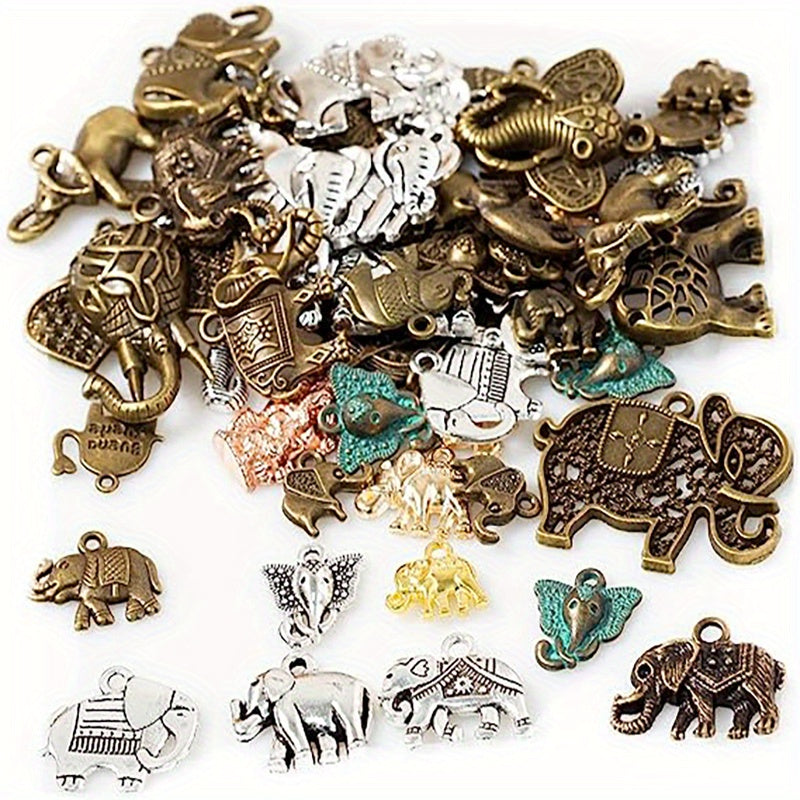 50g Mixed Metal Charms for Jewelry Making Keychain Bracelet Necklace