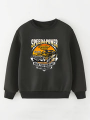 Boy's Shark Truck Print Sweatshirt for Spring