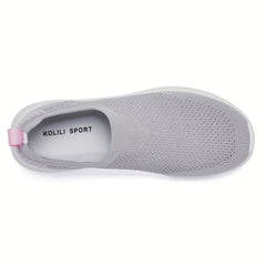 Women's Mesh Weaving Slip On Casual Sneakers