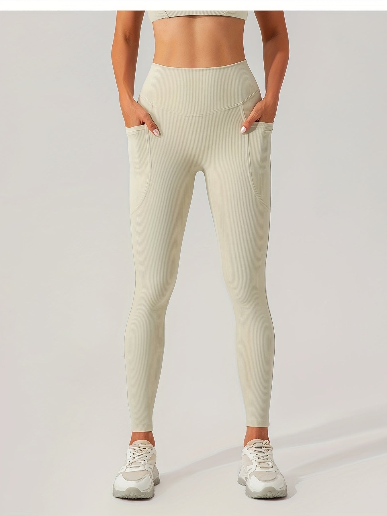 High Waist Hip Lifting Yoga Pants With Pocket