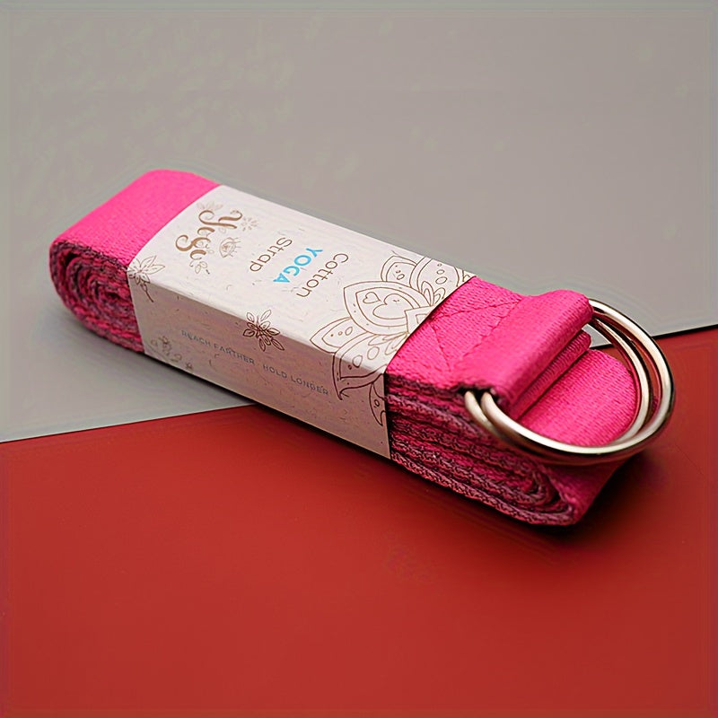 Durable Yoga Stretching Strap with D-Ring Buckle