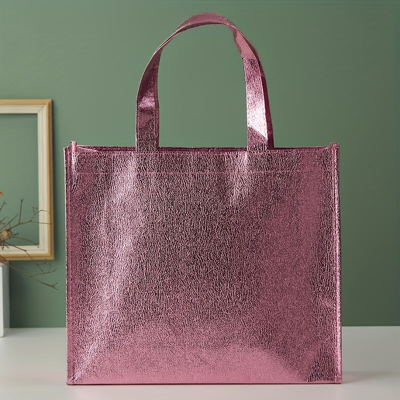 2pcs Reusable Gift Bag Large Capacity Aluminum Film Eco Friendly