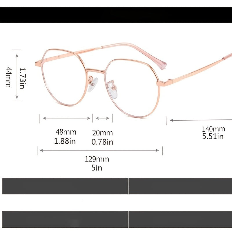 Light Blocking Round Glasses For Women Prevent Eye Strain