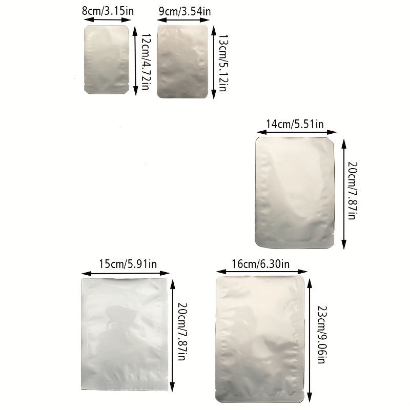 100pcs Puncture resistant Aluminum Bags for Tea Airtight Packaging