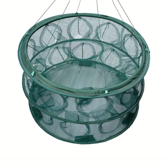 Automatic Open Fishing Nylon Net Folding Fishing Cage For Shrimp