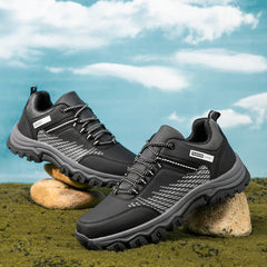 Men's Low Top Lace Up Sneakers for Outdoor Activities