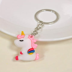 Cartoon Unicorn Keychain For Men - Backpack Gift