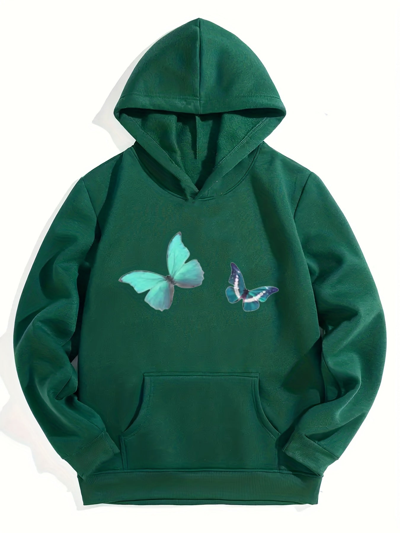 Butterfly Graphic Hoodie Girls Hooded Pullover Sweatshirt Top