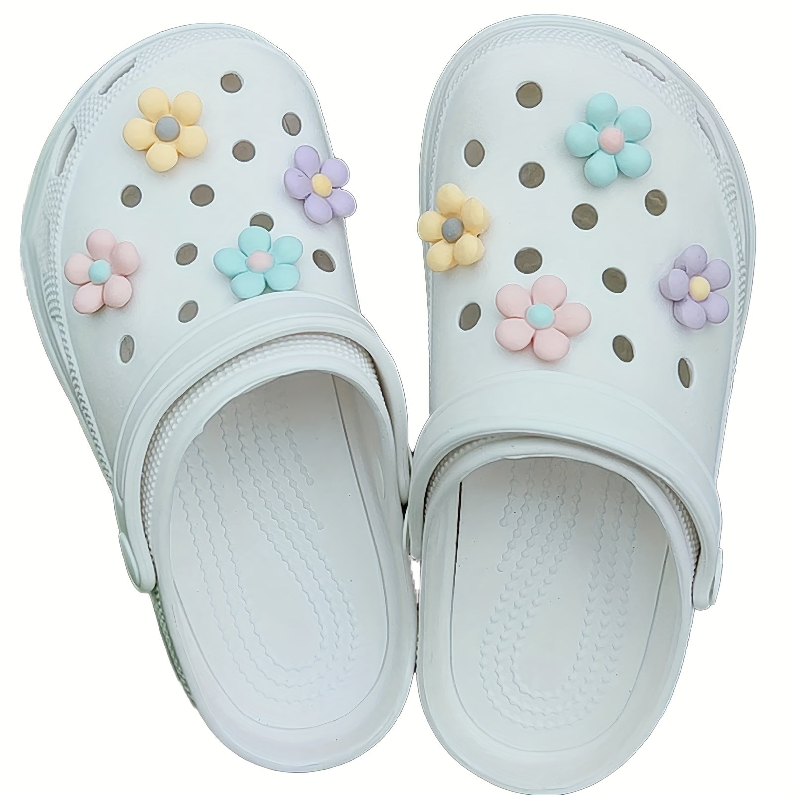 8pcs Flower Shoes Charms Women Girls Party Decoration Shoe Accessories