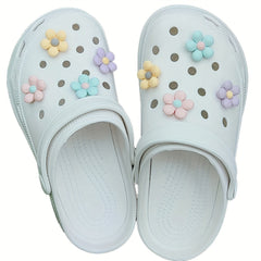 8pcs Flower Shoes Charms Women Girls Party Decoration Shoe Accessories