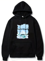 Mountain Print Men's Pullover Hoodie