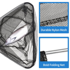 LEOFISHING Folding Fishing Landing Net 5 91FT 7 87FT Pole Handle