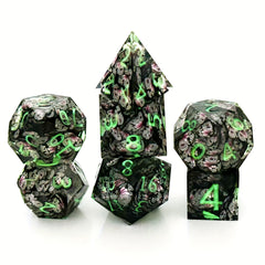 7pcs Butterfly Resin Polyhedral Dices For Table Games Gift