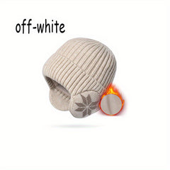 Fashionable Sport Windproof Knit Thickened Beanie Hat Autumn Winter Warm Ski Col
