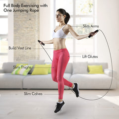 Adjustable Speed Jump Rope with Foam Handle for Fitness Workout