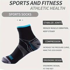Men's Mid Crew Sport Socks - Moisture Wicking and Comfortable