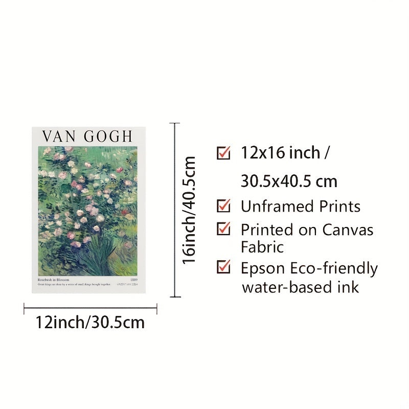 Botanical Brushstroke Illustrations Fine Art for Living Room Wall Decor