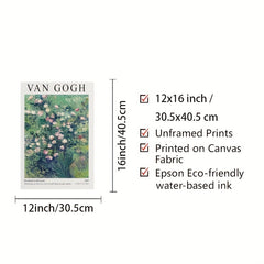 Botanical Brushstroke Illustrations Fine Art for Living Room Wall Decor