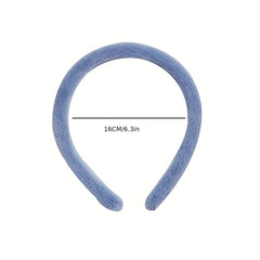Colorful Plush Headband Hair Hoop, Non-slip Hair Accessories