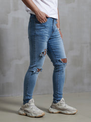 Men's Ripped Slim Pencil Pants