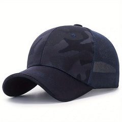 Men's Camo Baseball Cap Mesh Adjustable Casual Spring Summer Cap