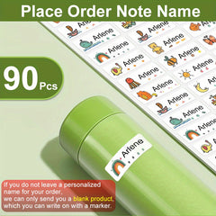 Personalized Waterproof Name Sticker School Label Preschool Tag