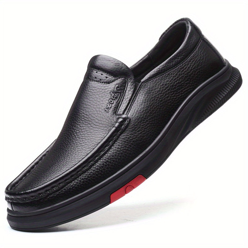 Men's Leather Loafer Lightweight Slip On Flat Shoes