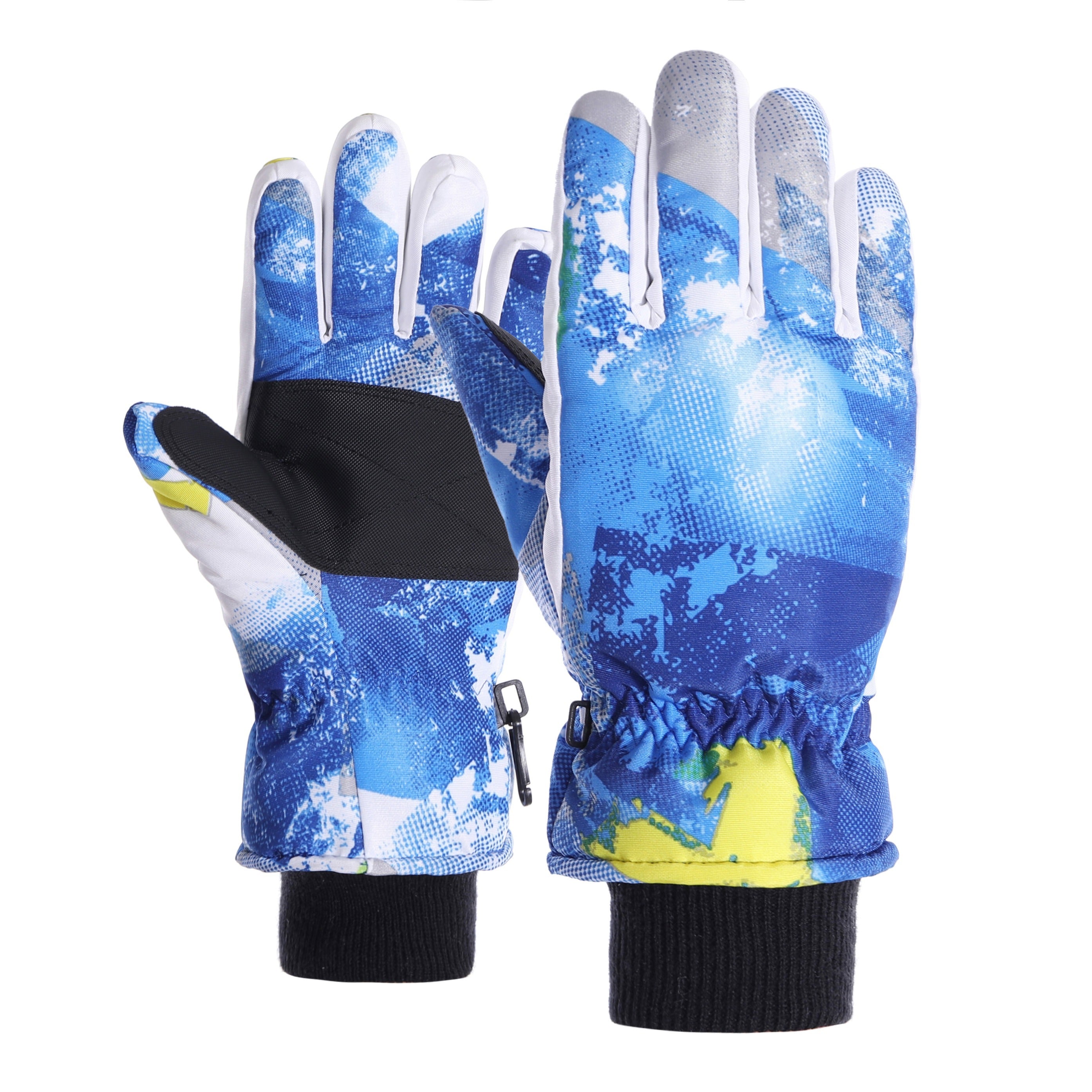 Kids Ski Gloves Winter Waterproof Non-slip Gloves Thickened Fleece