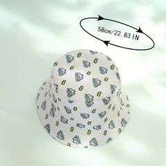 Unicorn Full Print Bucket Hat Reversible Sunscreen Fisherman Cap