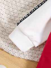 Baby Long Sleeve Sweatshirt Trousers Set Letter Block Stylish Outfit