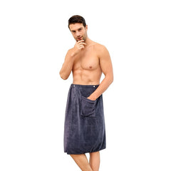 Men's Wearable Coral Velvet Bath Skirt Quick Drying Towel