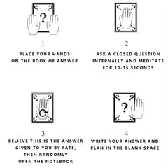 4 Answer Book Notebook - Inner Destiny Guidance Magic Find Your Answer