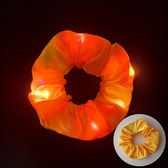 LED Luminous Hair Bands Scrunchies Women Headwear Hair Rope Wrist Band