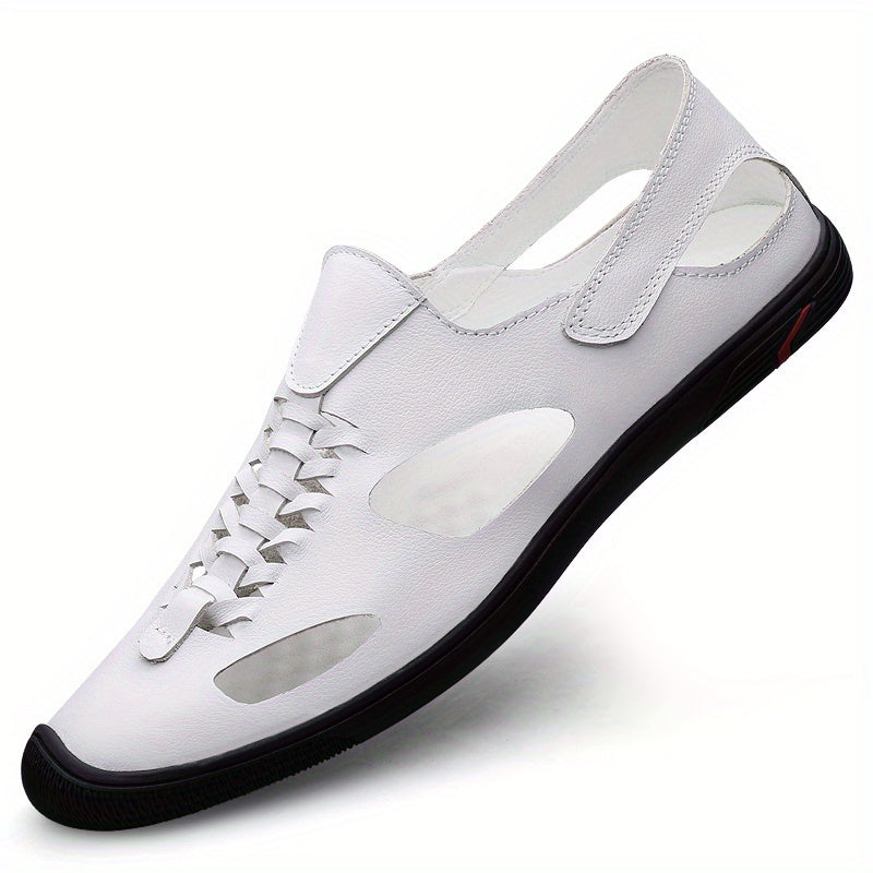 Men's Hollow Out Loafer Shoes Non-Slip Slip On Shoes Spring And Summer