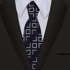 Men's Classic Business Tie in Navy Blue