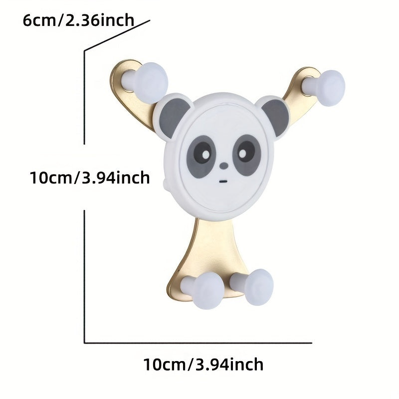 Panda Car Phone Holder Air Outlet Navigation Buckle Type