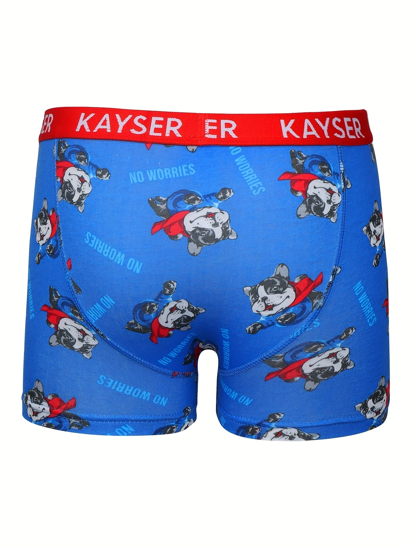 4pcs Boy's Boxer Briefs Cartoon Animal Letter Print Elastic Waist Shorts